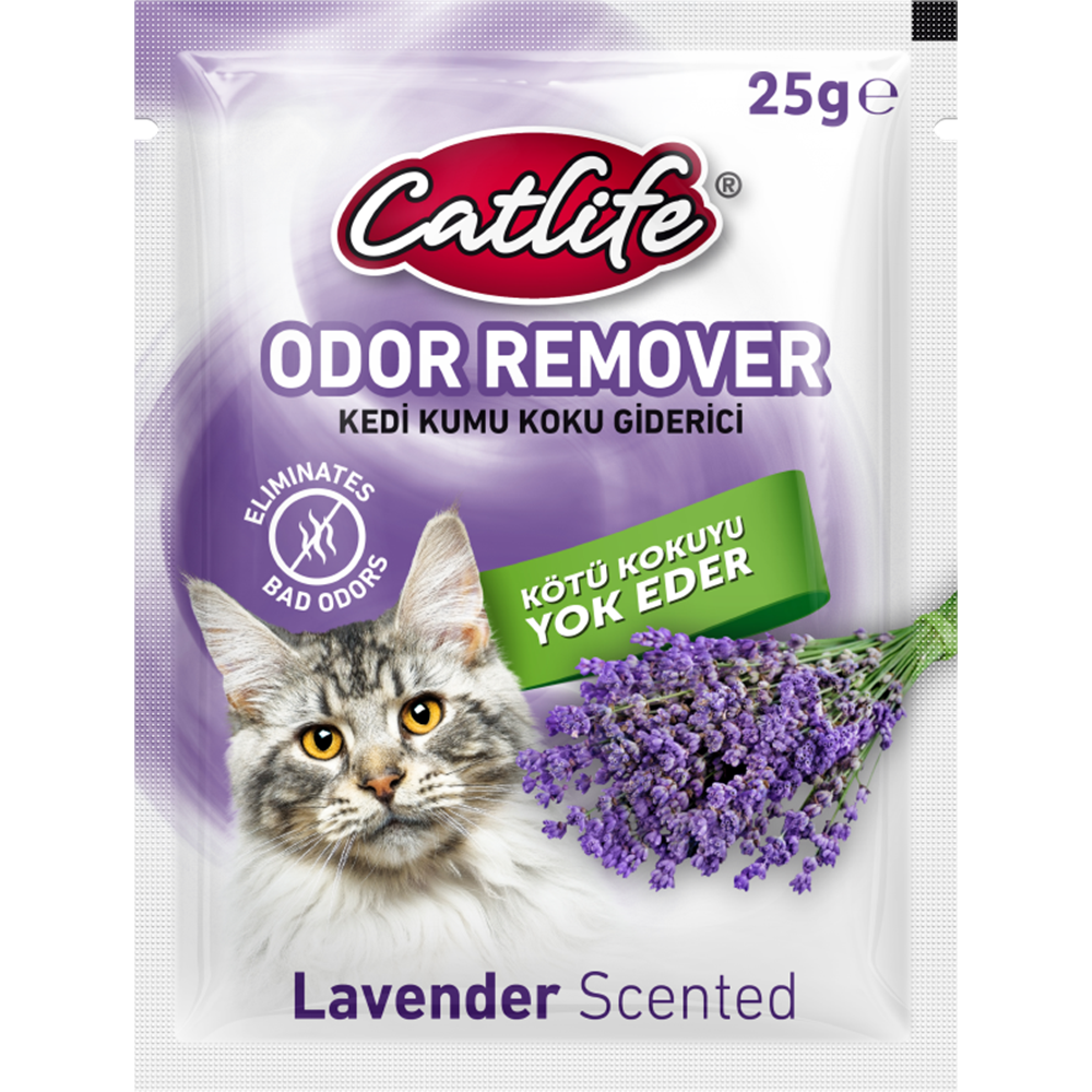 204056-CATLİFE KEDİ KUMU KOKU GİDERİCİ LAVANTA 25GR 15Lİ