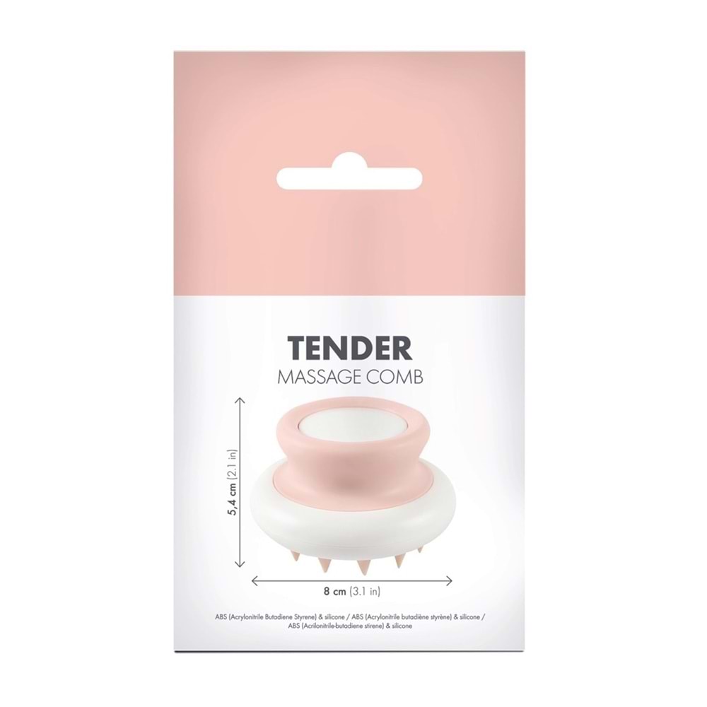 10122099 M-PETS TENDER DİKEN UCLU MASAJ FIRÇASI PİNK