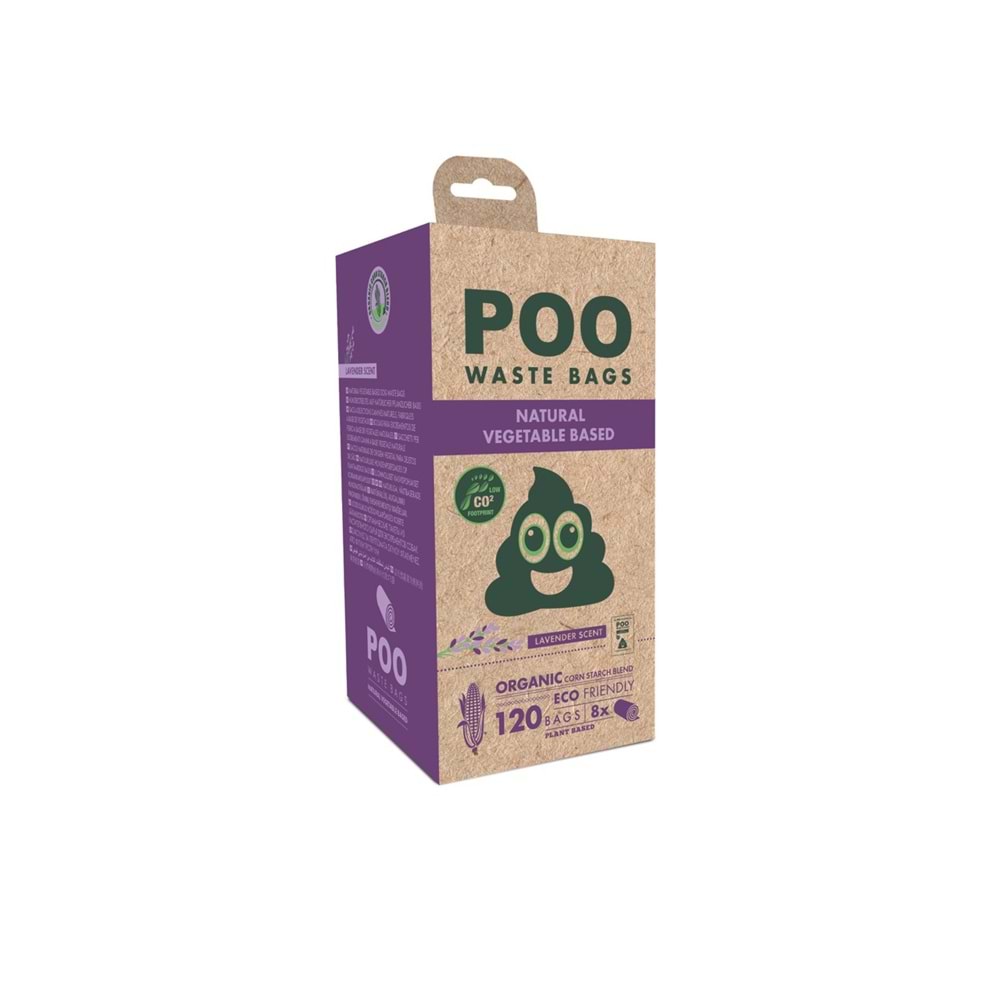 10122599 M-PETS POO DIŞKI POŞETİ 15 YAPRAK LAVANTA KOKULU 8Lİ PAKET