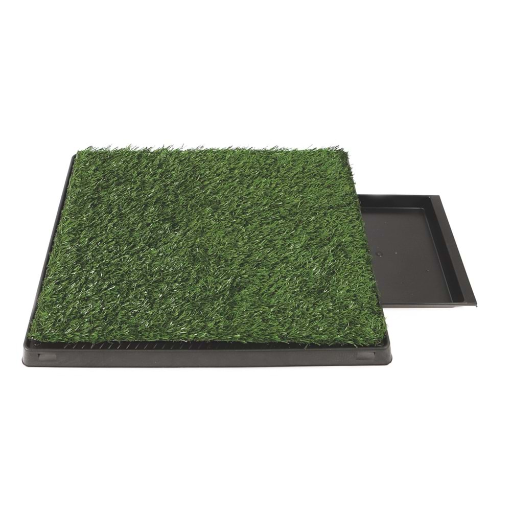 10123299 M-PETS GRASS MAT ÇİMLİ ÇEKMEÇELİ KÖPEK TUVALETİ 58X46CM