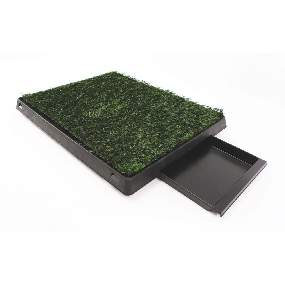10123299 M-PETS GRASS MAT ÇİMLİ ÇEKMEÇELİ KÖPEK TUVALETİ 58X46CM