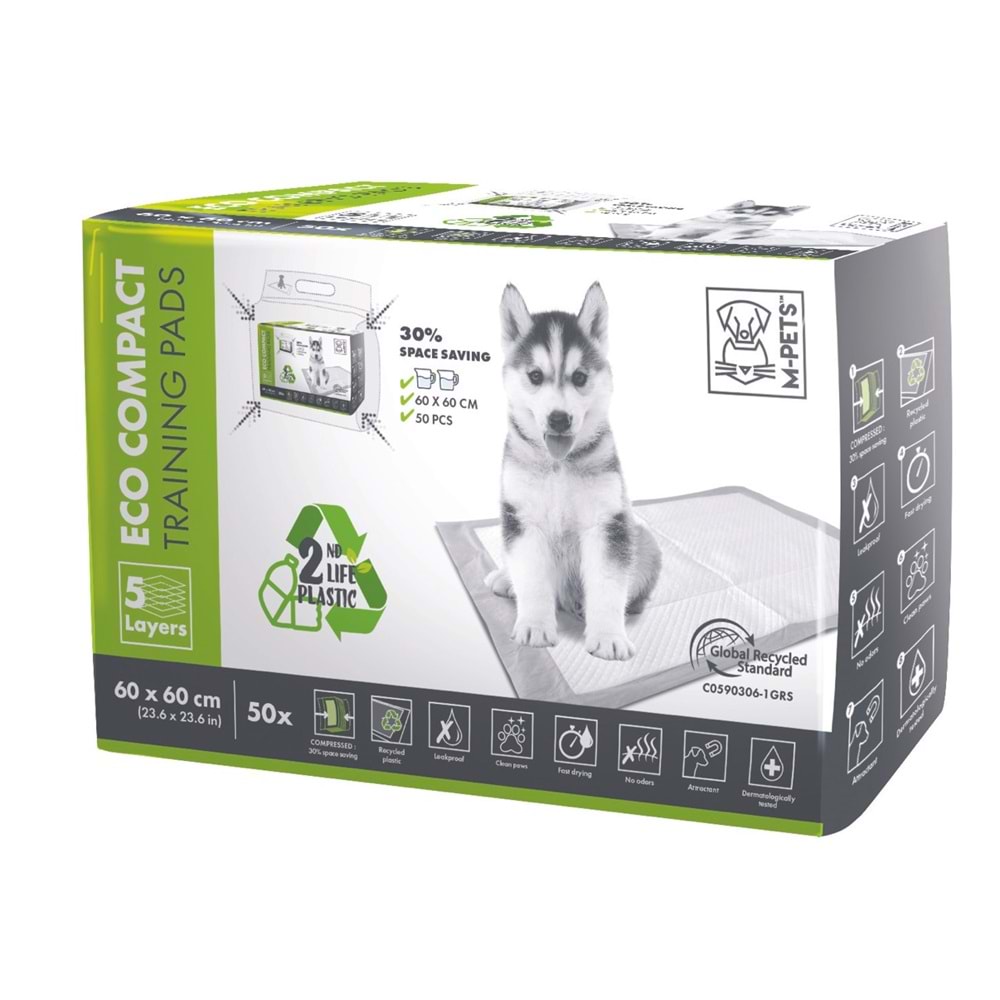 10124299 M-PETS ECO KÖPEK ÇİŞ EĞİTİM PEDİ 60X60CM 50PCS