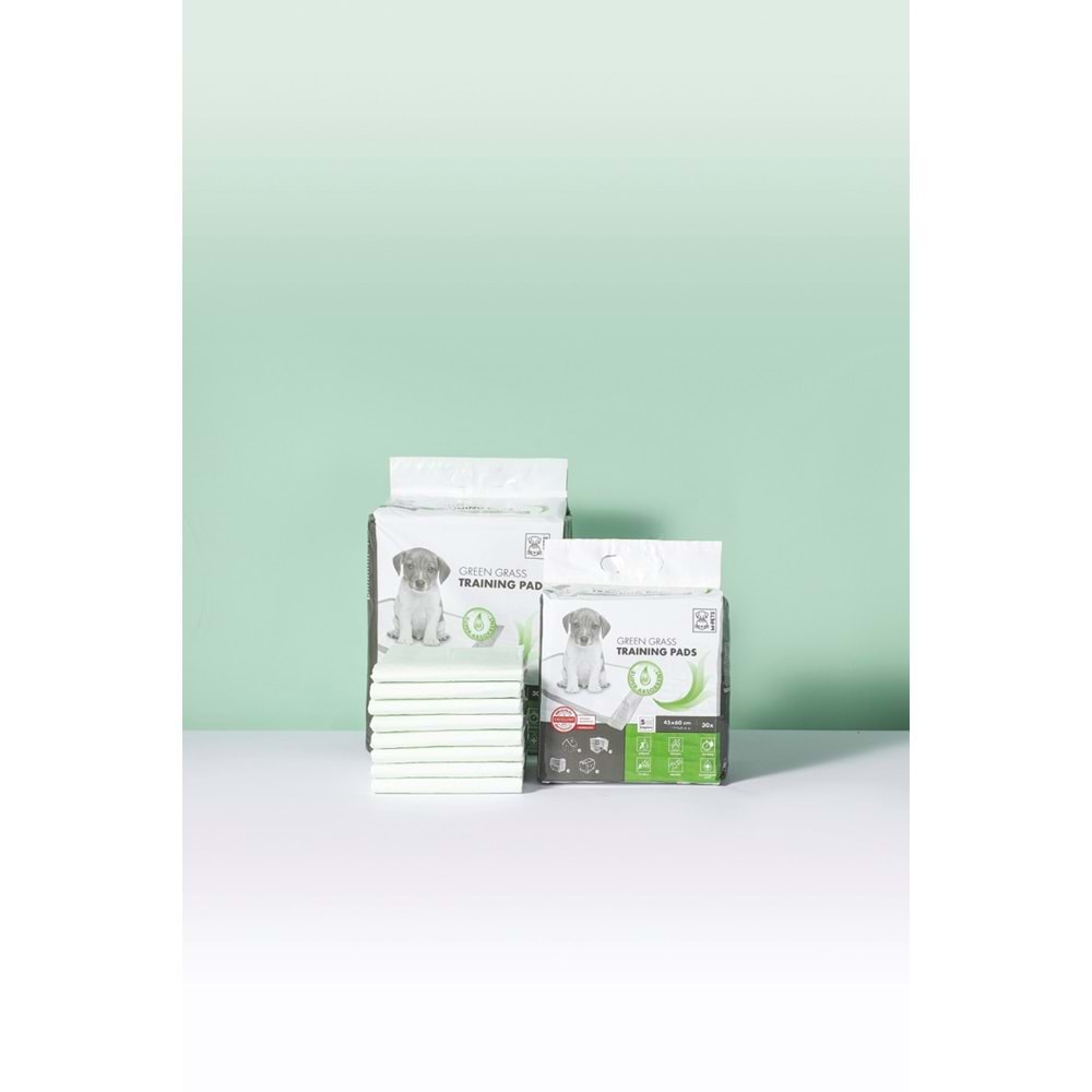 10162703 M-PETS GREEN GRASS KÖPEK ÇİŞ EĞİTİM PEDİ 90X60CM 30LU
