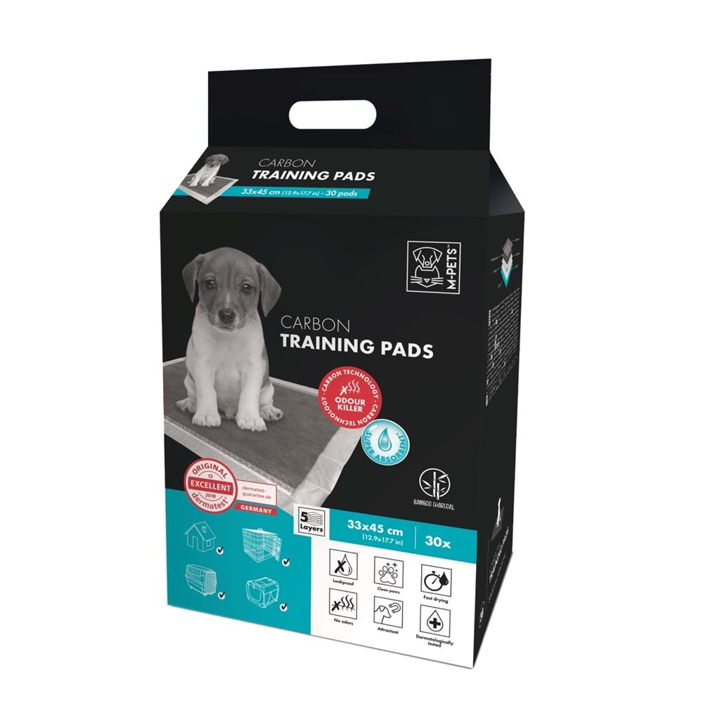 10164513 M-PETS CARBONLU KÖPEK ÇİŞ EĞİTİM PEDİ 33X45CM 30LU