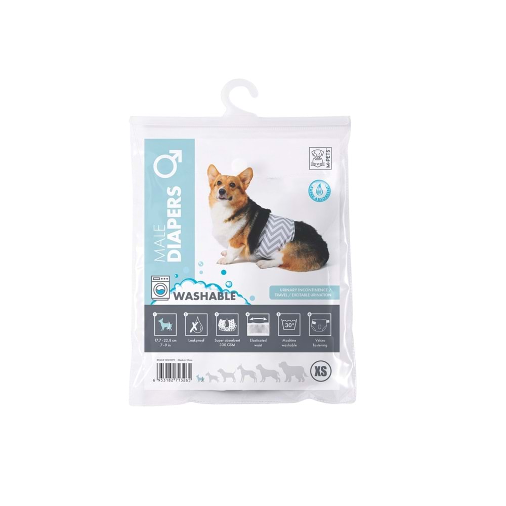 10169399 M-PETS ERKEK KÖPEKLER İÇİN YIKANABİLİR KÜLOT (XS)