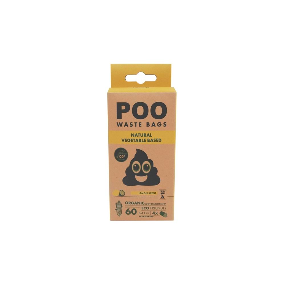 10170199 M-PETS POO DIŞKI POŞETİ 15 YAPRAK LİMON KOKULU 4LÜ PAKET