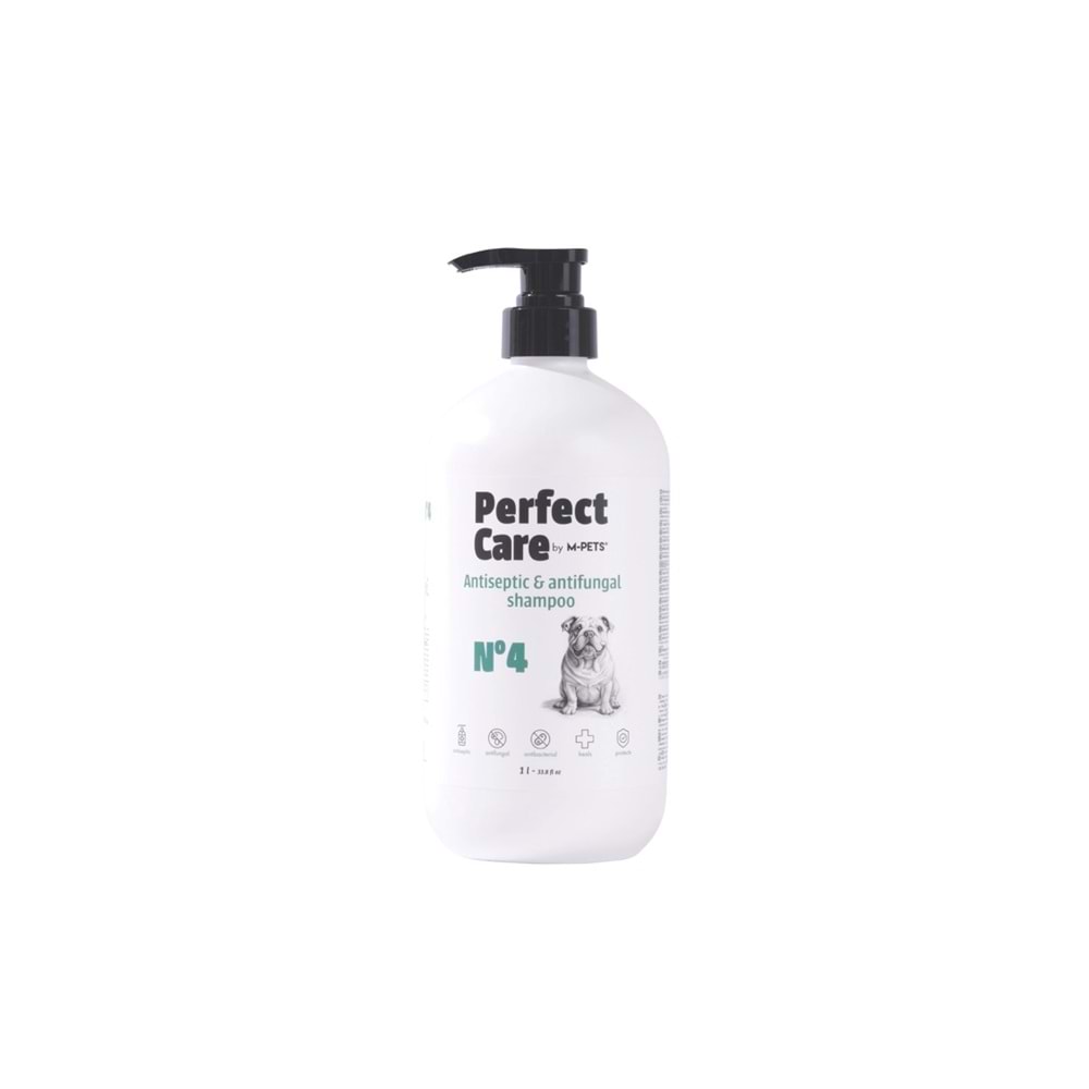 10172699 M-PETS PERFECT CARE NO.4 ANTİSEPTİK/ANTİFUNGAL/ANTİBAKTERİYEL KÖPEK ŞAMPUANI 1L