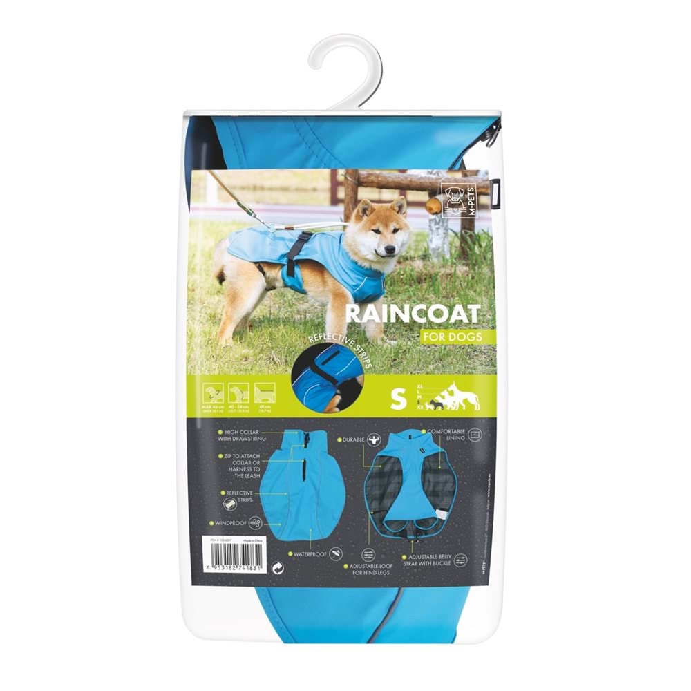 10362317 M-PETS DOG RAIN COAT YAĞMURLUK (S)