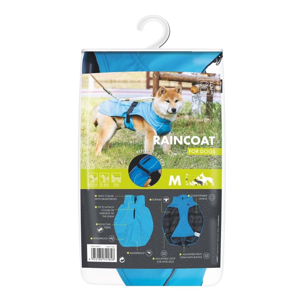10362417 M-PETS DOG RAIN COAT YAĞMURLUK (M)