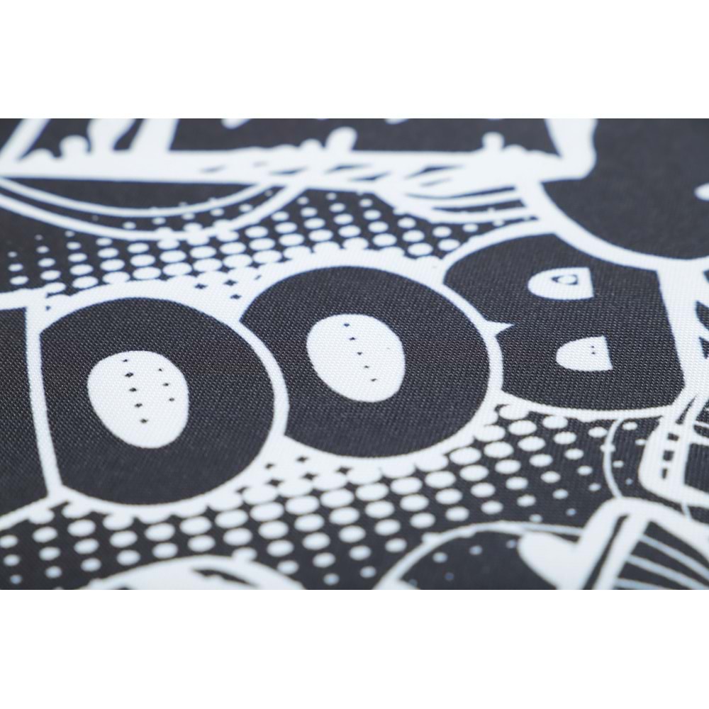 10364999 M-PETS URBANSTYLE CONTEMPO CUSHION YATAK BLACK&WHİTE (XL) 110X75X12CM