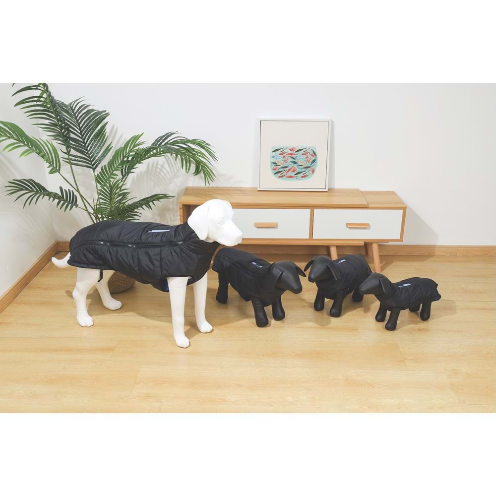 10366508 M-PETS GENTLE DOG WINTER JACKET BLACK/BLUE (XS)