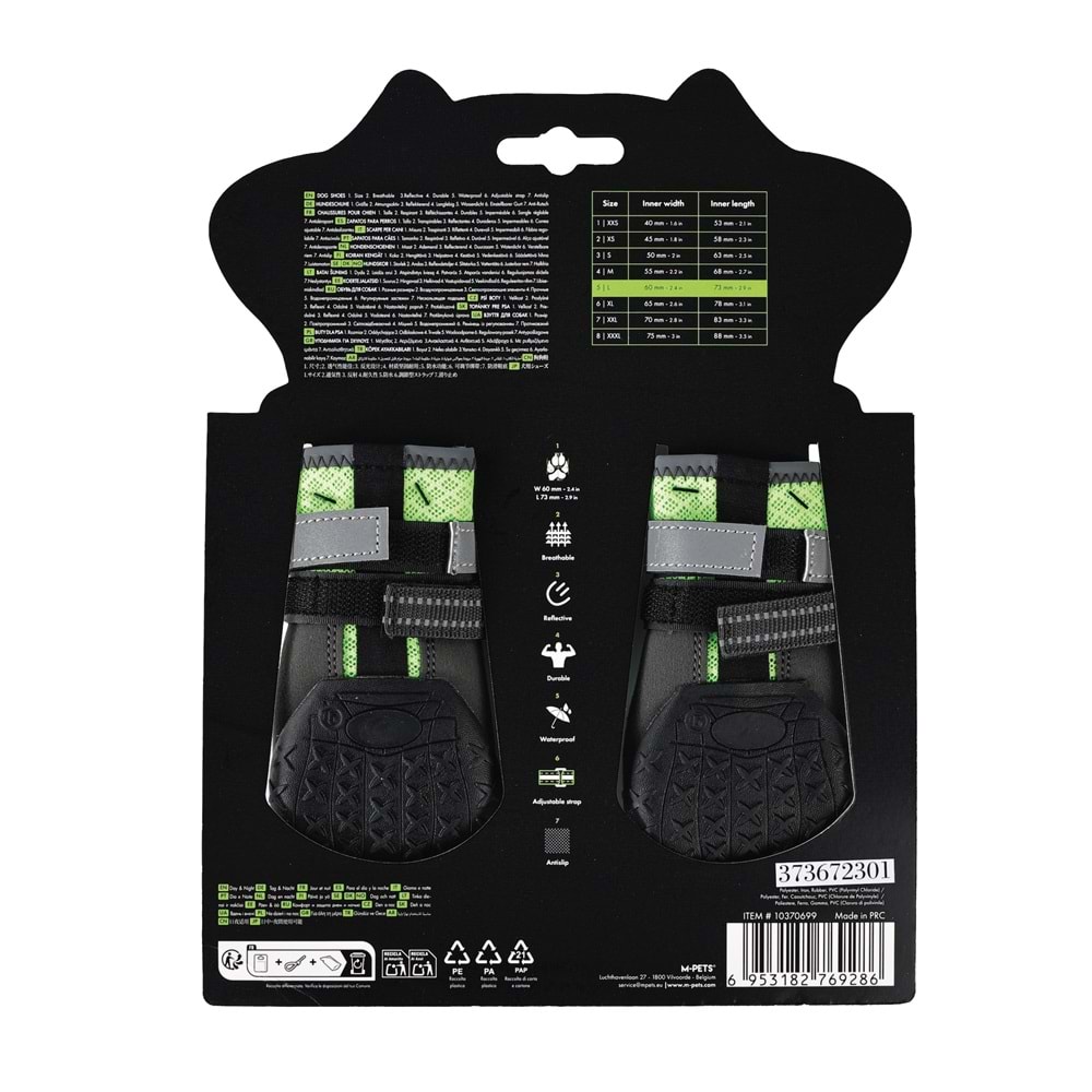 10370699 M-PETS FLEXI KÖPEKLER İÇİN AYAKKABI #5 L GREEN EDİTİON