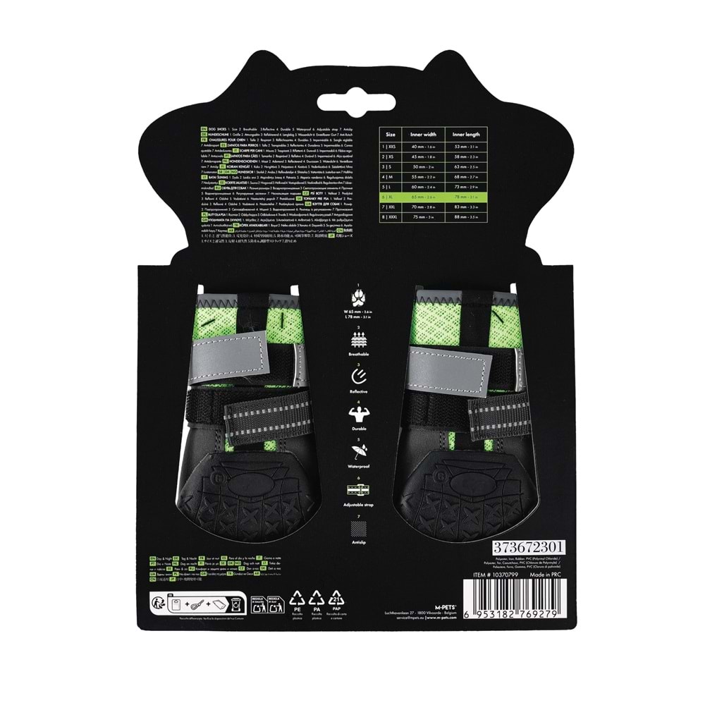 10370799 M-PETS FLEXI KÖPEKLER İÇİN AYAKKABI #6 XL GREEN EDİTİON
