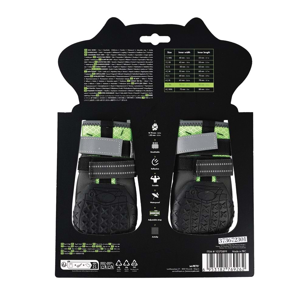 10370899 M-PETS FLEXI KÖPEKLER İÇİN AYAKKABI #7 XXL GREEN EDİTİON