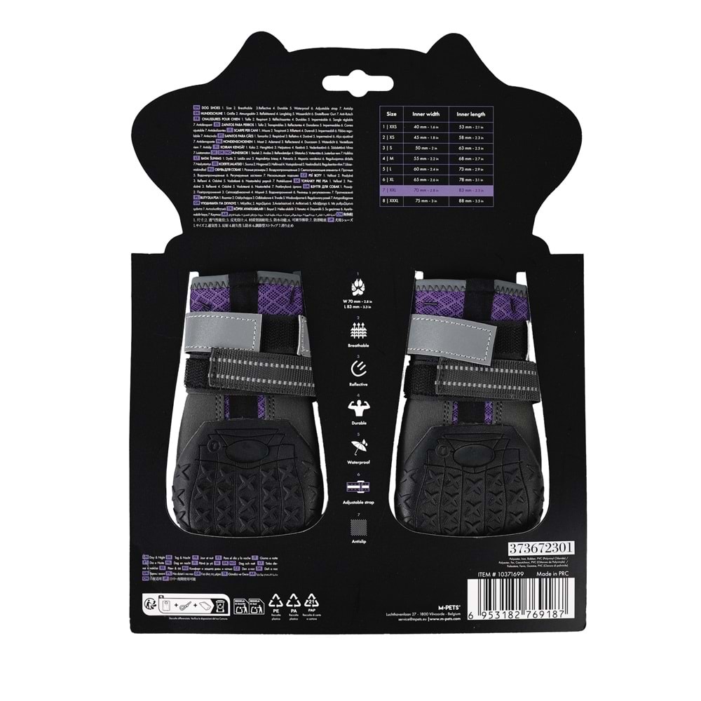 10371699 M-PETS FLEXI KÖPEKLER İÇİN AYAKKABI #7 XXL PURPLE EDİTİON