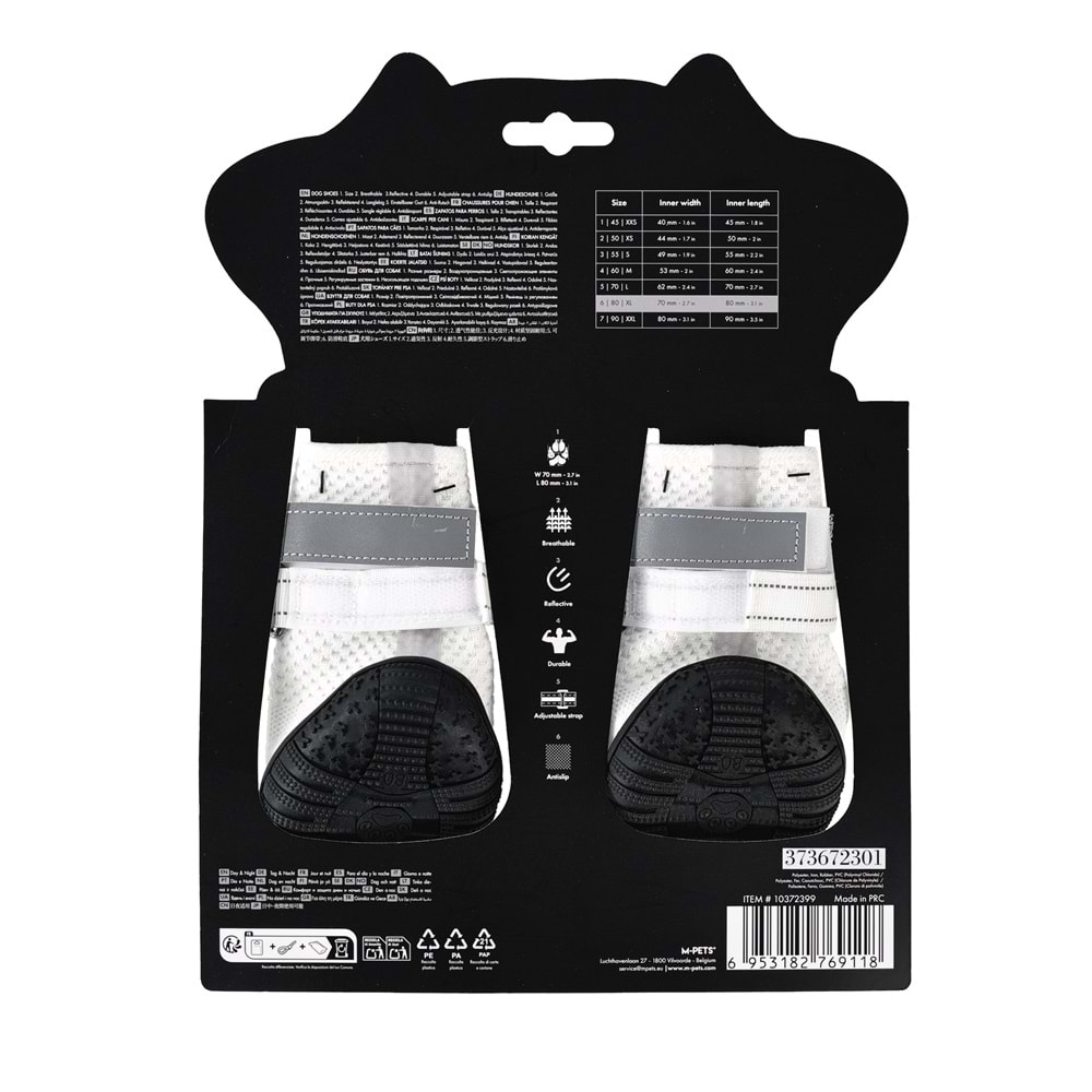 10372399 M-PETS FLEXI KÖPEKLER İÇİN AYAKKABI #6 XL WHİTE EDİTİON