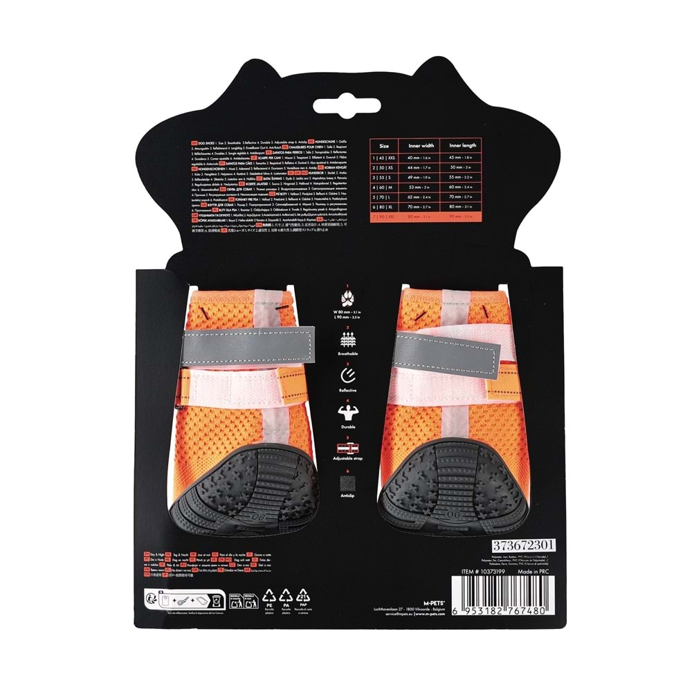 10373199 M-PETS FLEXI KÖPEKLER İÇİN AYAKKABI #7 XXL ORANGE EDİTİON