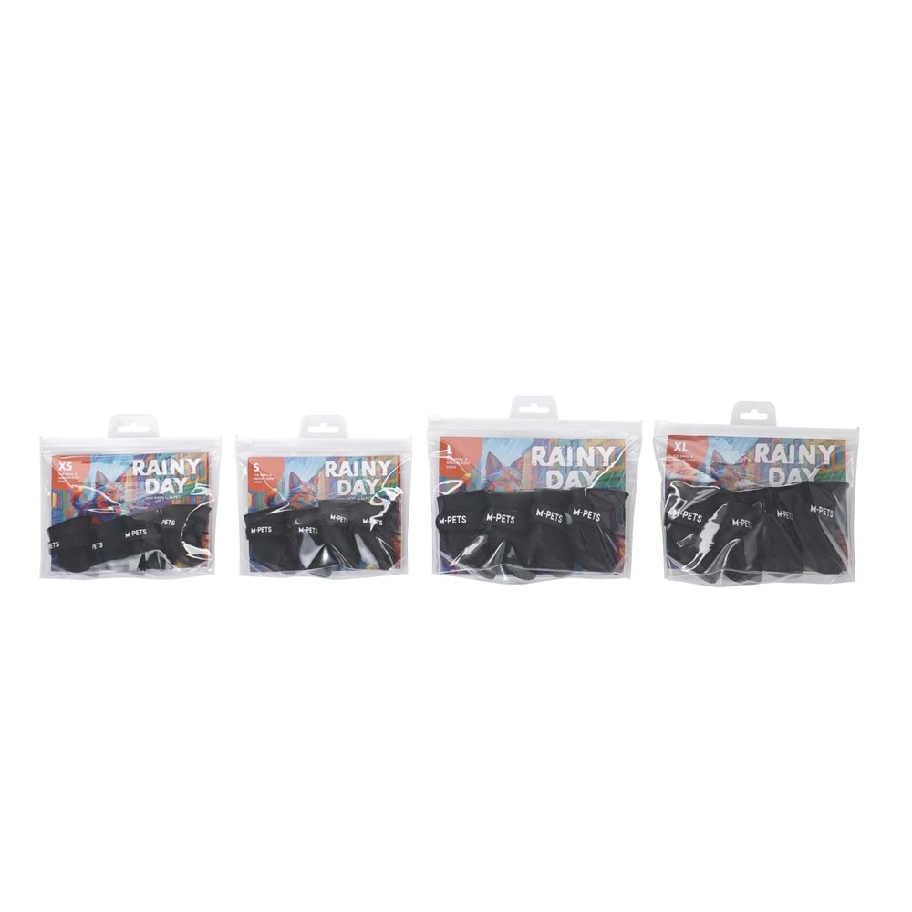 10373508 M-PETS RAINY DAY KÖPEKLER İÇİN AYAKKABI (S) BLACK