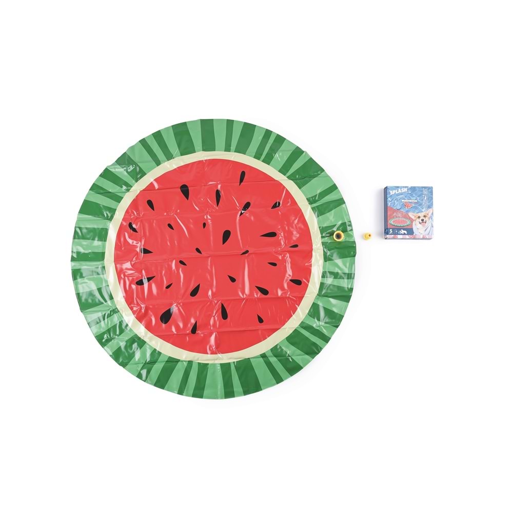 10374599 M-PETS SPLASH AQUA MAT WATERMELON OYUN HAVUZU FİSKİYELİ 100CM (S)
