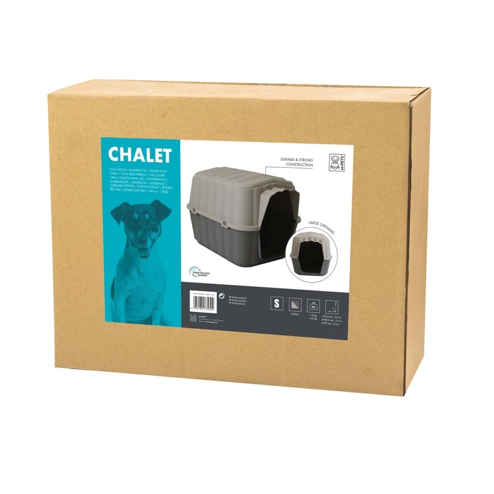 10401599 M-PETS CHALET KÖPEK KULÜBESİ (S) 61X85X57CM