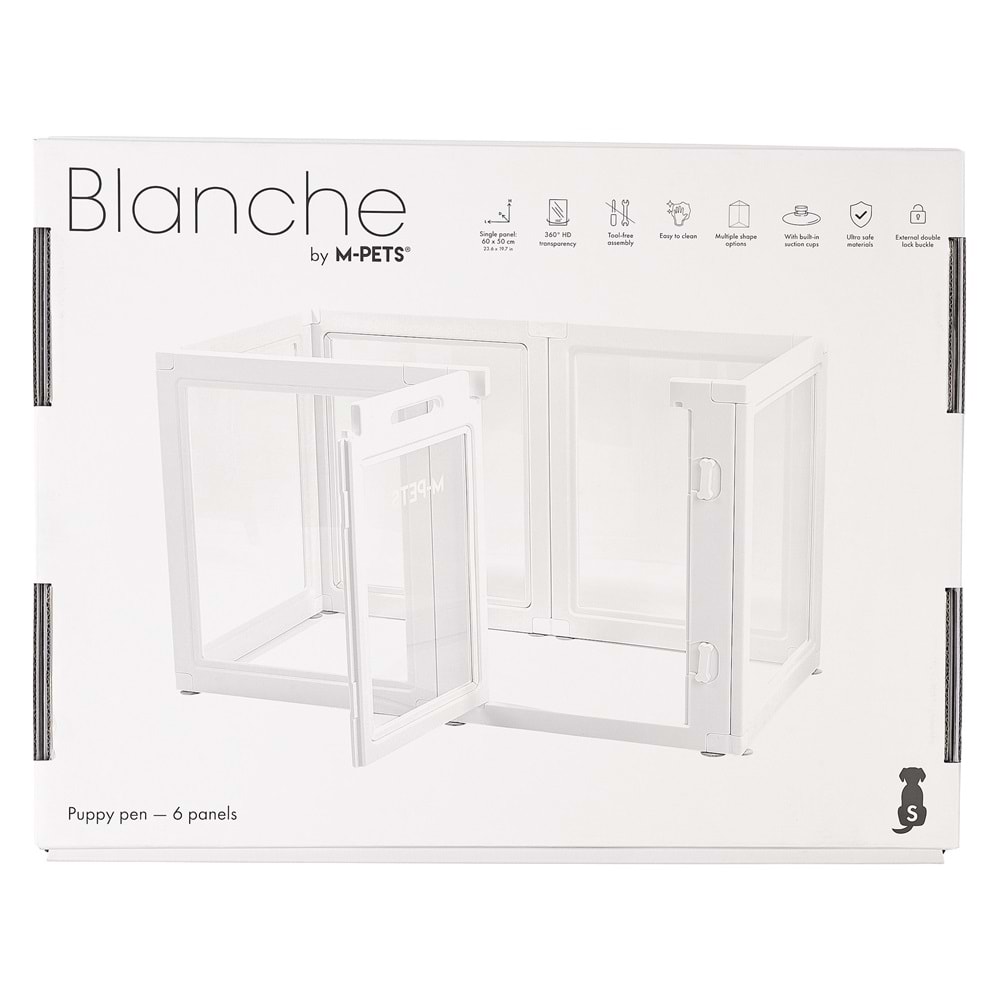10442701 M-PETS BLANCHE OYUN ÇİTİ 6 PANEL (S) WHİTE