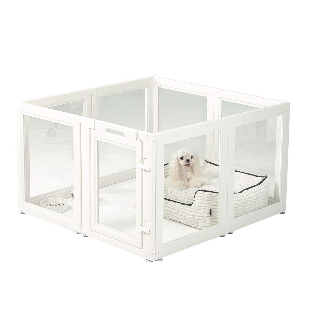 10442801 M-PETS BLANCHE OYUN ÇİTİ 8 PANEL (S) WHİTE