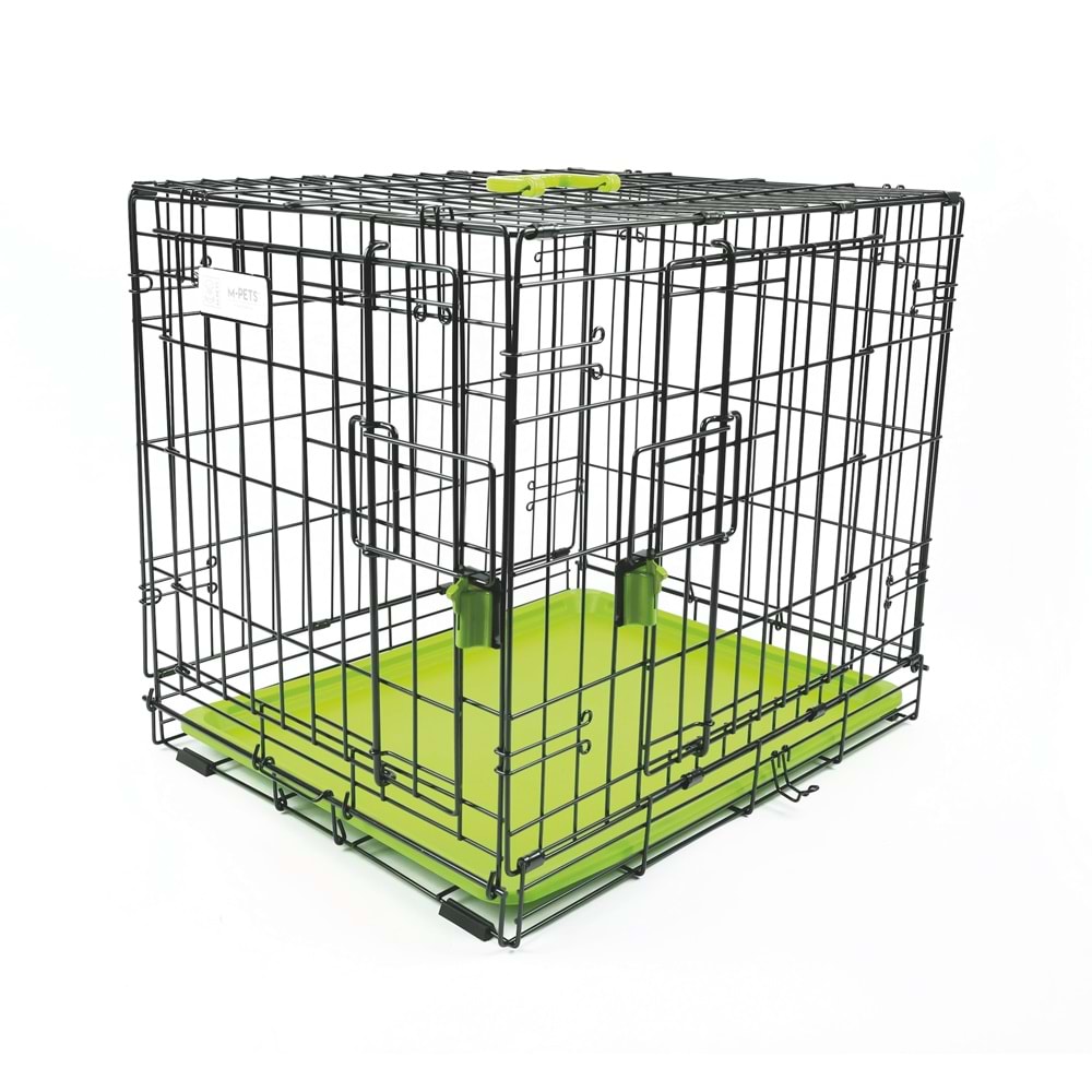 10451403 M-PETS VOYAGER KÖPEK KAFESİ 2 KAPILI (XL) YEŞİL 106X71X76CM