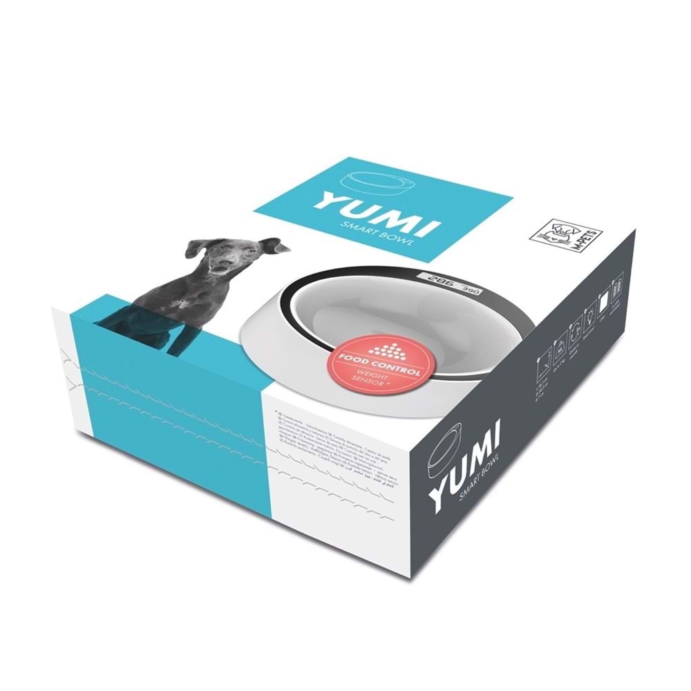 10520099 M-PETS YUMI SMART DİGİTAL TARTILI MAMA KABI WHİTE