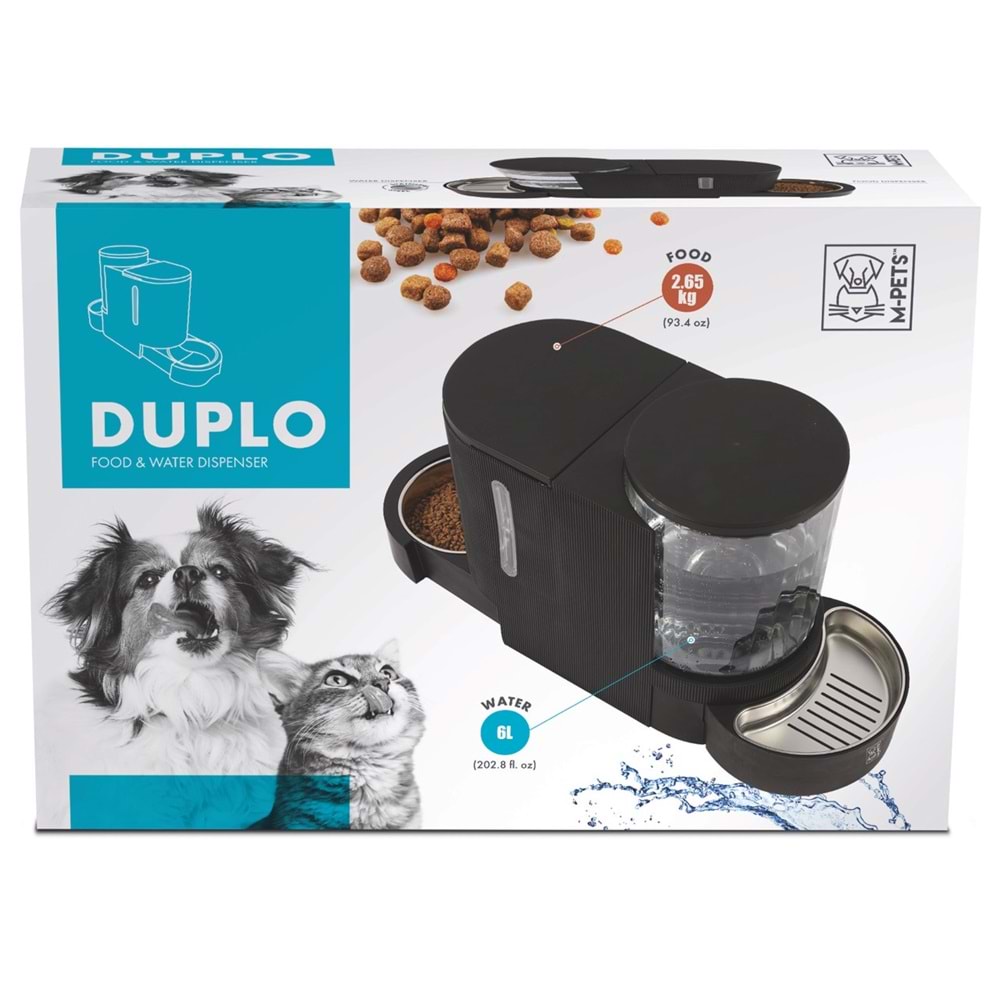 10530499 M-PETS DUPLO MAMA ve SU KABI HAZNELİ BLACK 6L/2,65KG