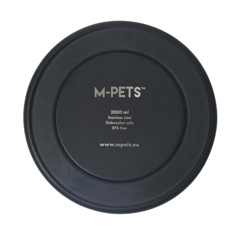 10530699 M-PETS ESKIMO ÇİFT CİDARLI MAMA KABI 2L BLACK