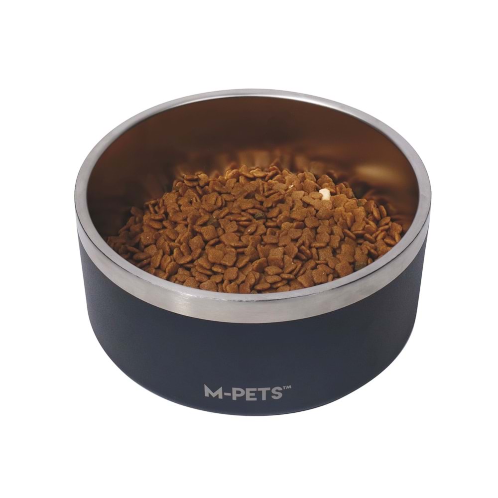 10530699 M-PETS ESKIMO ÇİFT CİDARLI MAMA KABI 2L BLACK