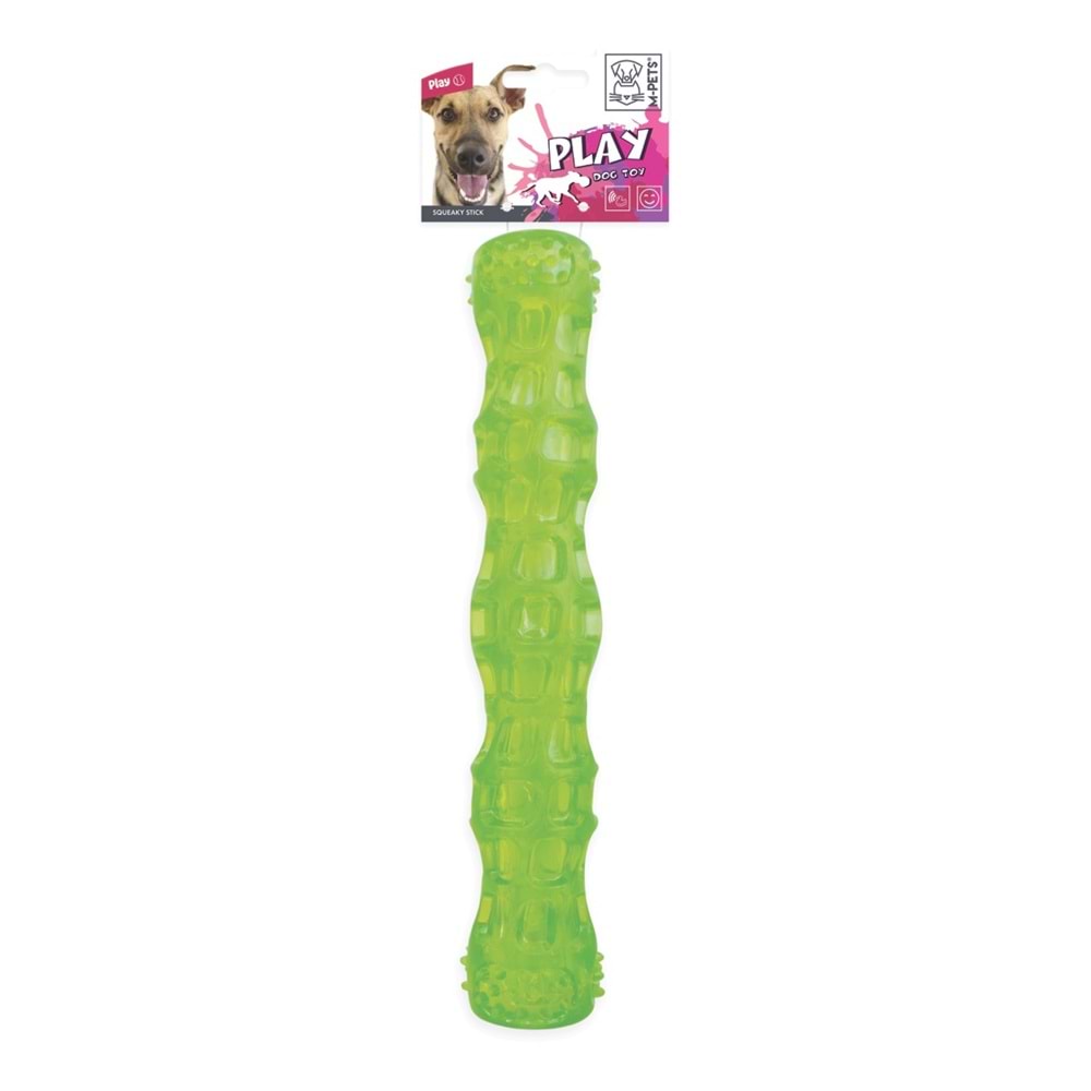 10608099 M-PETS SQUEAKY STİCK KÖPEK OYUNCAĞI GREEN 27.3X5CM