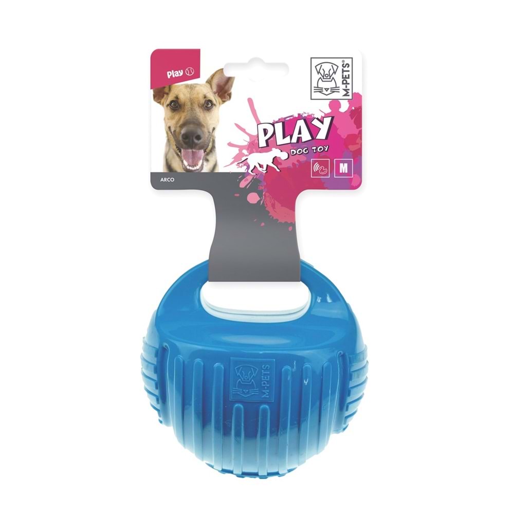 10629217 M-PETS ARCO BALL KAUÇUK KÖPEK OYUNCAĞI (M) BLUE