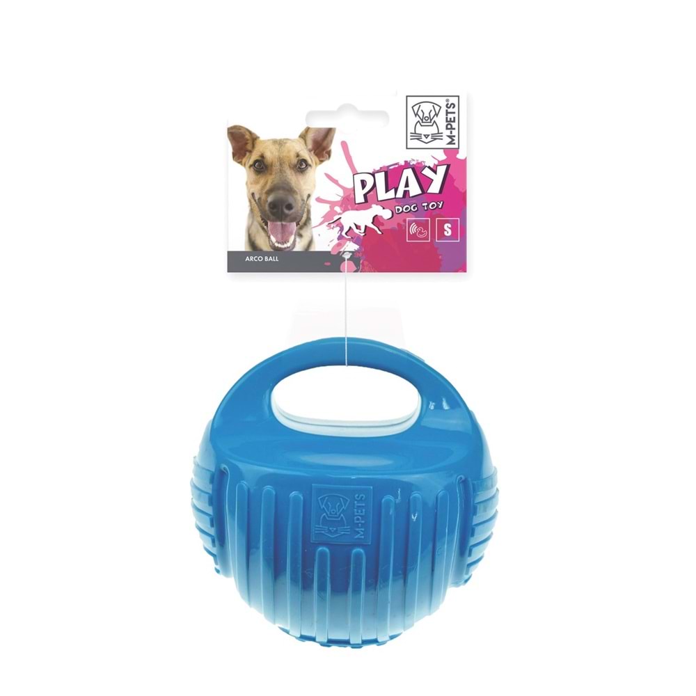 10629517 M-PETS ARCO BALL KAUÇUK KÖPEK OYUNCAĞI (S) BLUE
