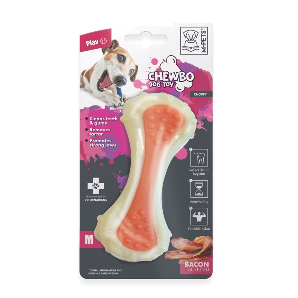 10634516 M-PETS CHEWBO CHOPPY DENTAL ET AROMALI KÖPEK OYUNCAĞI (M)