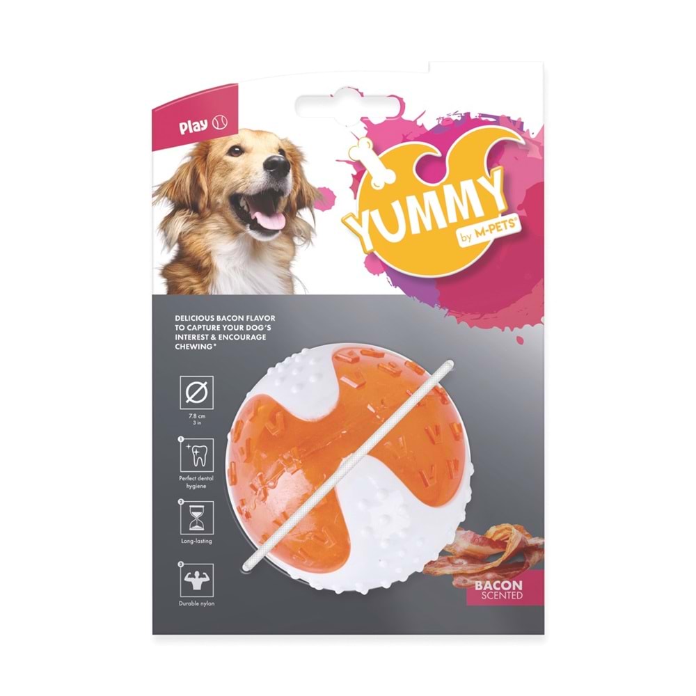 10635599 M-PETS YUMMY BALL ET AROMALI KAUÇUK KÖPEK OYUNCAĞI