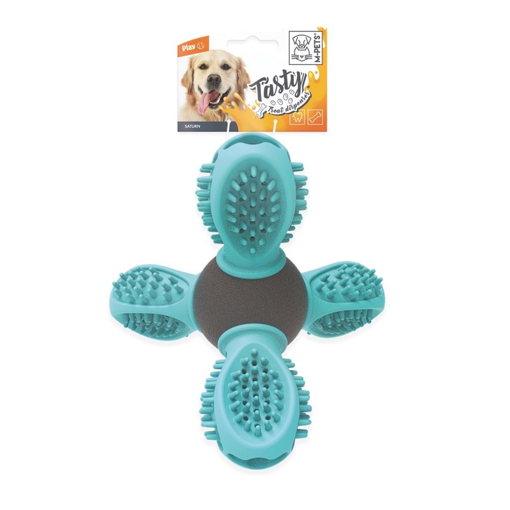 10637199 M-PETS SATURN ÖDÜL HAZNELİ KAUÇUK OYUNCAK BLUE