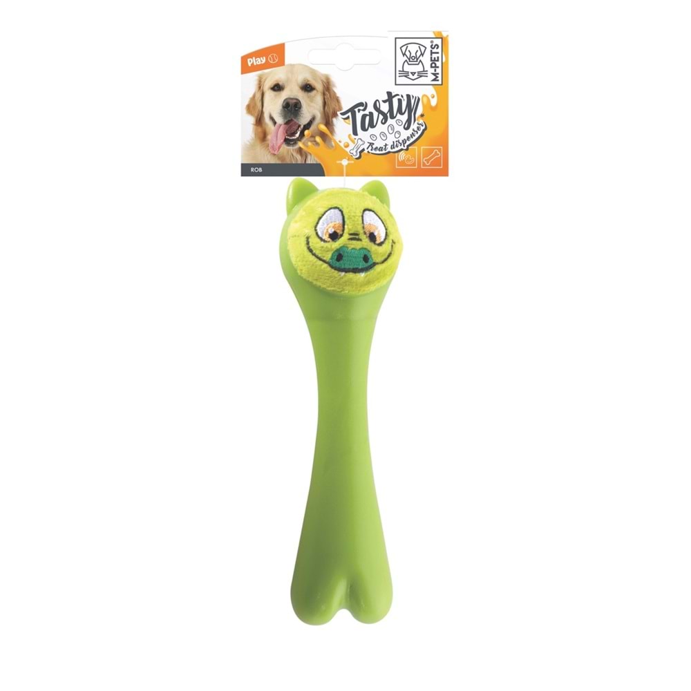 10638203 M-PETS ROB ÖDÜL HAZNELİ KAUÇUK KÖPEK OYUNCAĞI GREEN