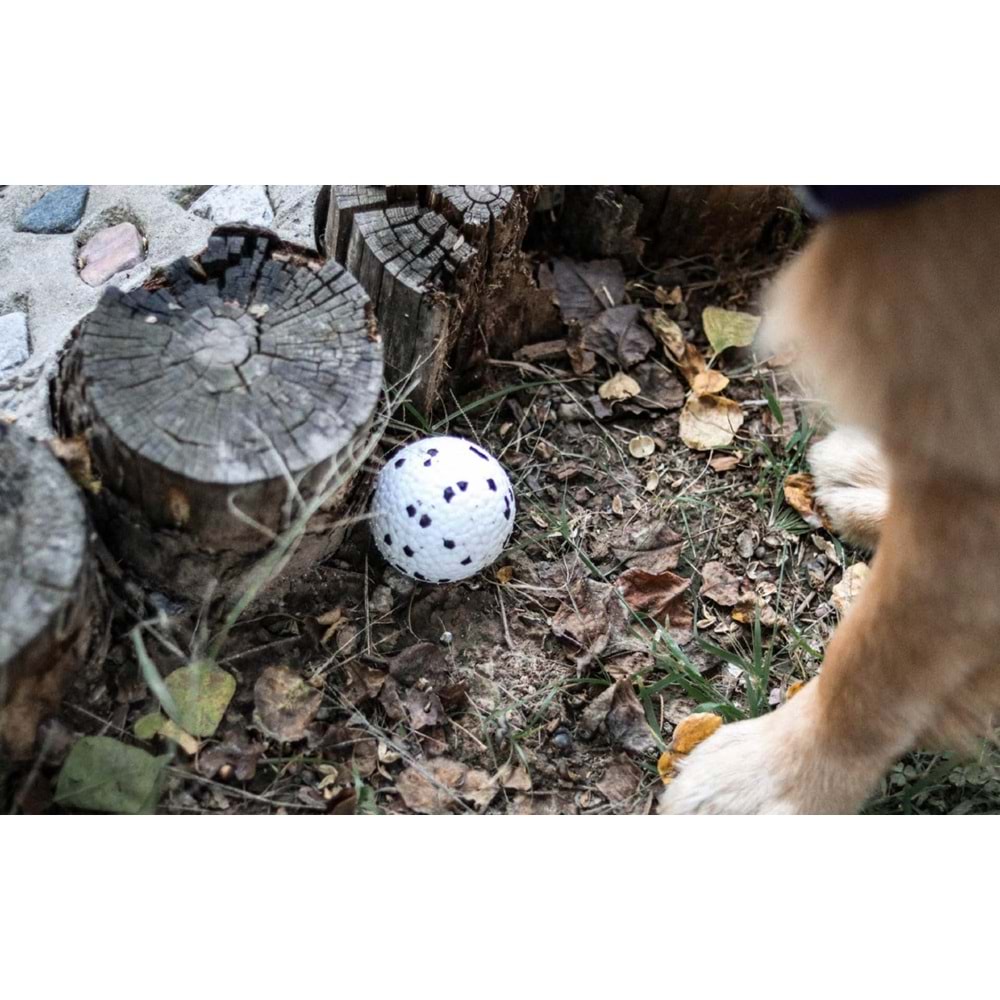 10643499 M-PETS BLOOM BALL OYUN TOPU PARÇALANMAZ WHİTE/BLACK