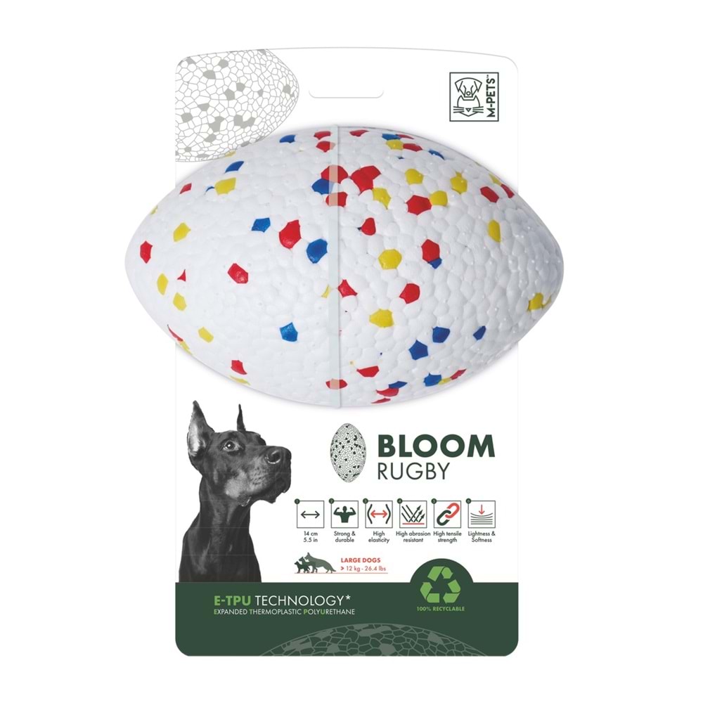 10646599 M-PETS BLOOM RUGBY PARÇALANMAZ RUGBY TOPU MIX COLOR