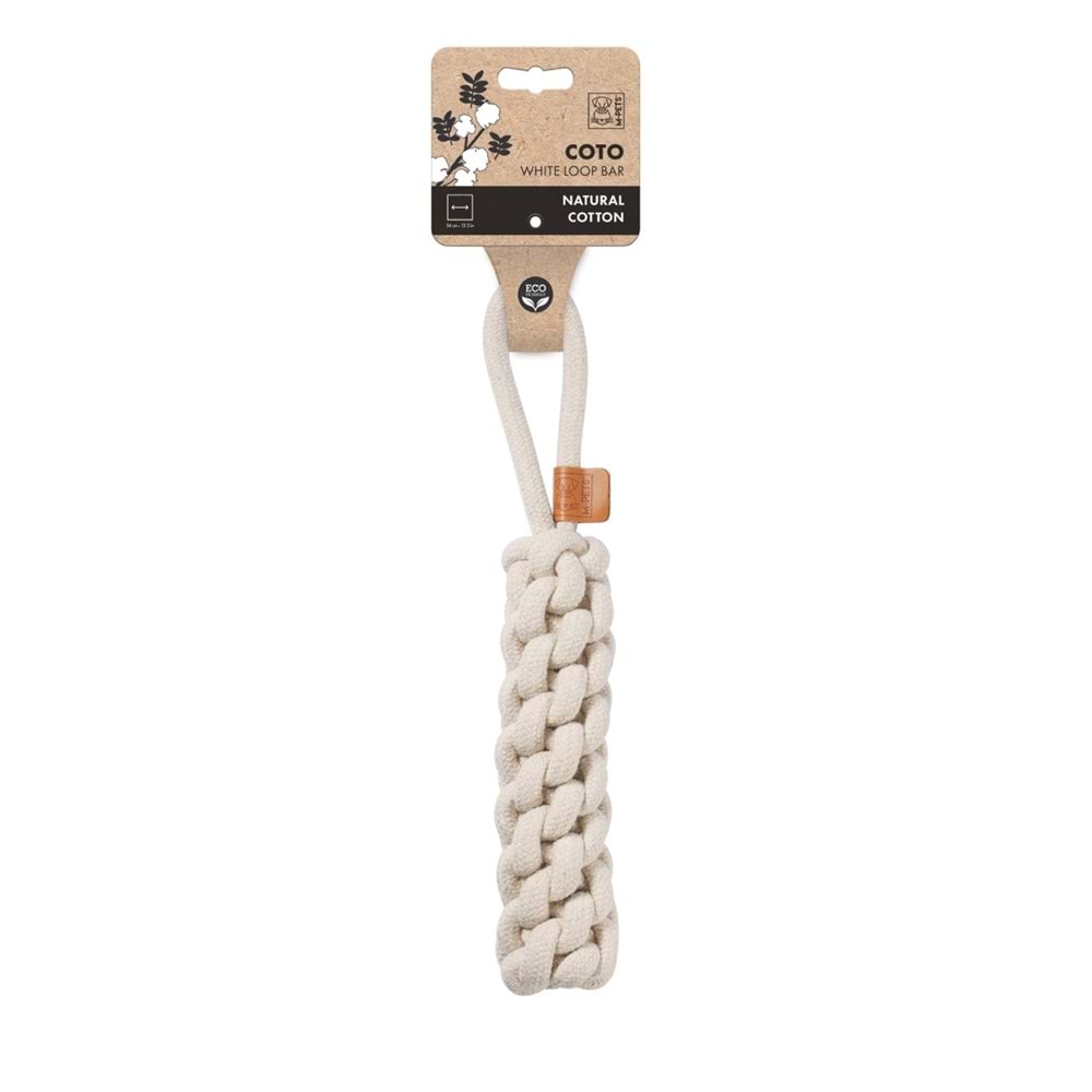 10648401 M-PETS COTO WHITE LOOP BAR 34CM ÖRGÜ OYUNCAK