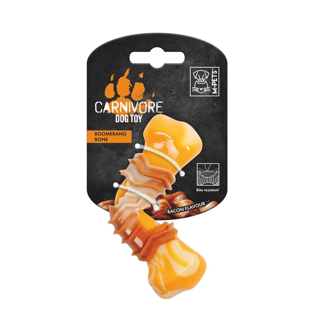 10650299 M-PETS CARNIVORE DOG TOY BOOMERANG BONE PASTIRMA AROMALI