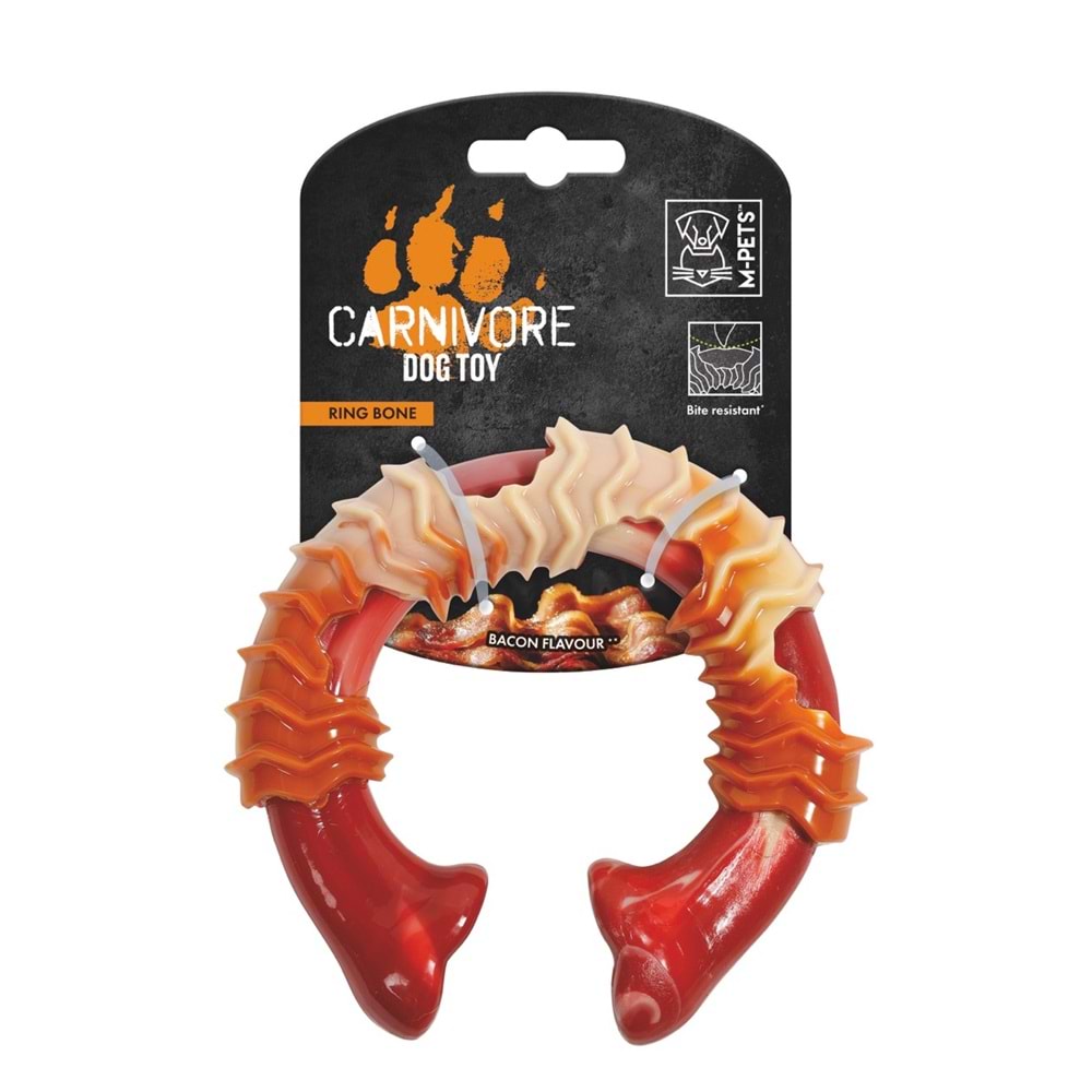 10650599 M-PETS CARNIVORE DOG TOY RING BONE PASTIRMA AROMALI