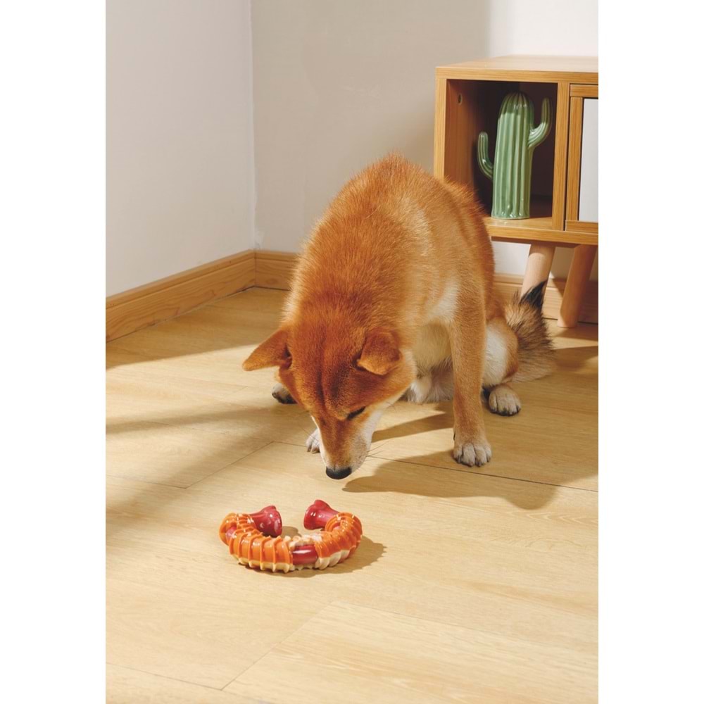 10650599 M-PETS CARNIVORE DOG TOY RING BONE PASTIRMA AROMALI