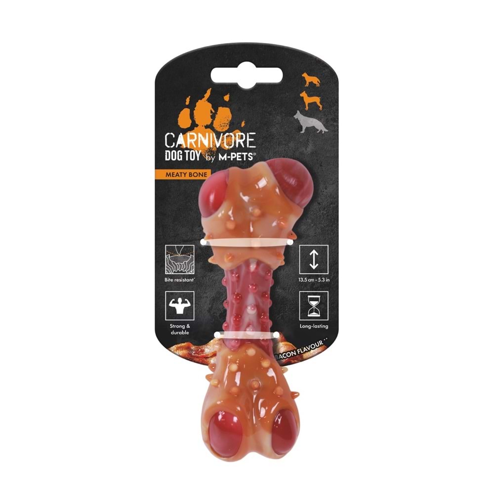 10661599 M-PETS CARNIVORE DOG TOY MEATY BONE (M) PASTIRMA AROMALI
