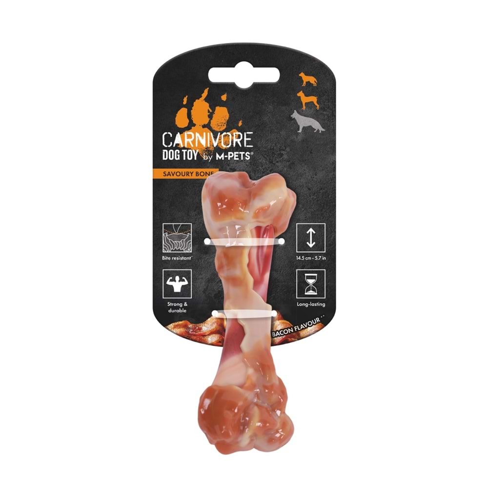 10661699 M-PETS CARNIVORE DOG TOY SAVOURY BONE PASTIRMA AROMALI