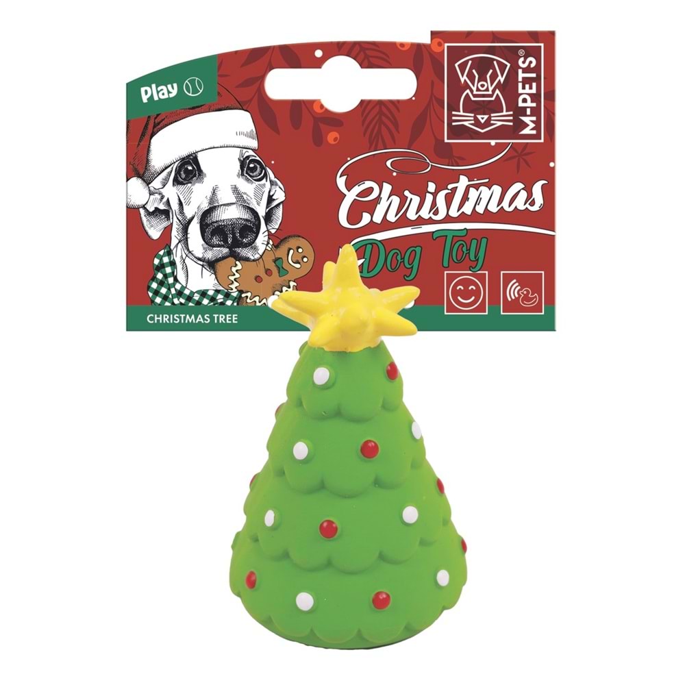 10664299 M-PETS CHRISTMAS TREE KÖPEK OYUNCAĞI 10CM