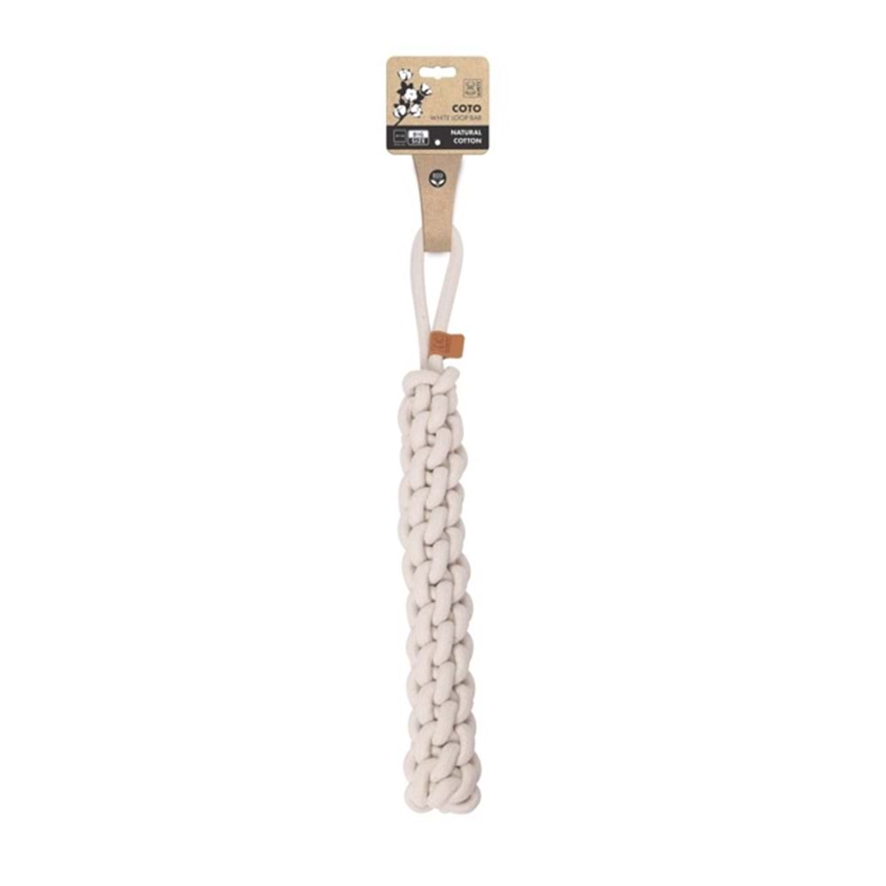 10668601 M-PETS COTO WHITE LOOP BAR 67CM ÖRGÜ OYUNCAK