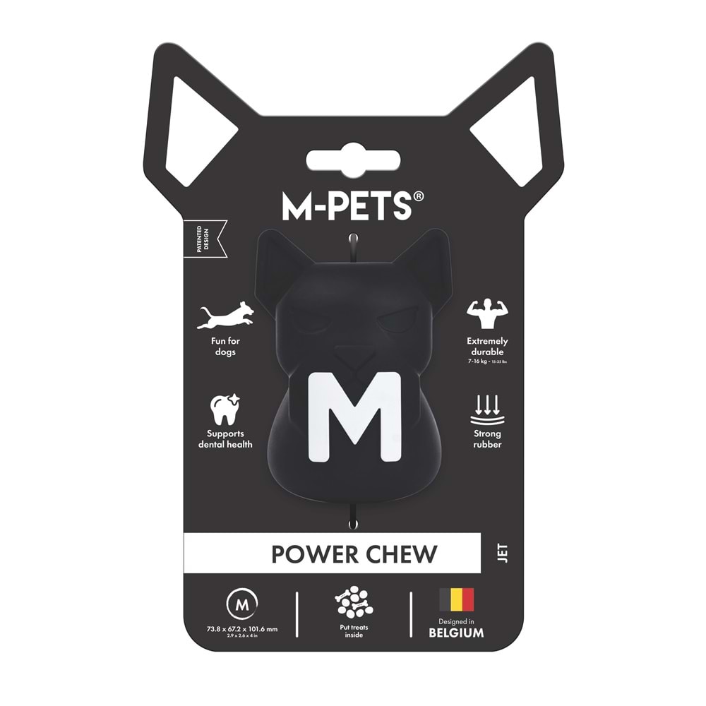10675808 M-PETS POWER CHEW KAUÇUK KÖPEK ÖDÜL OYUNCAĞI JET (M)