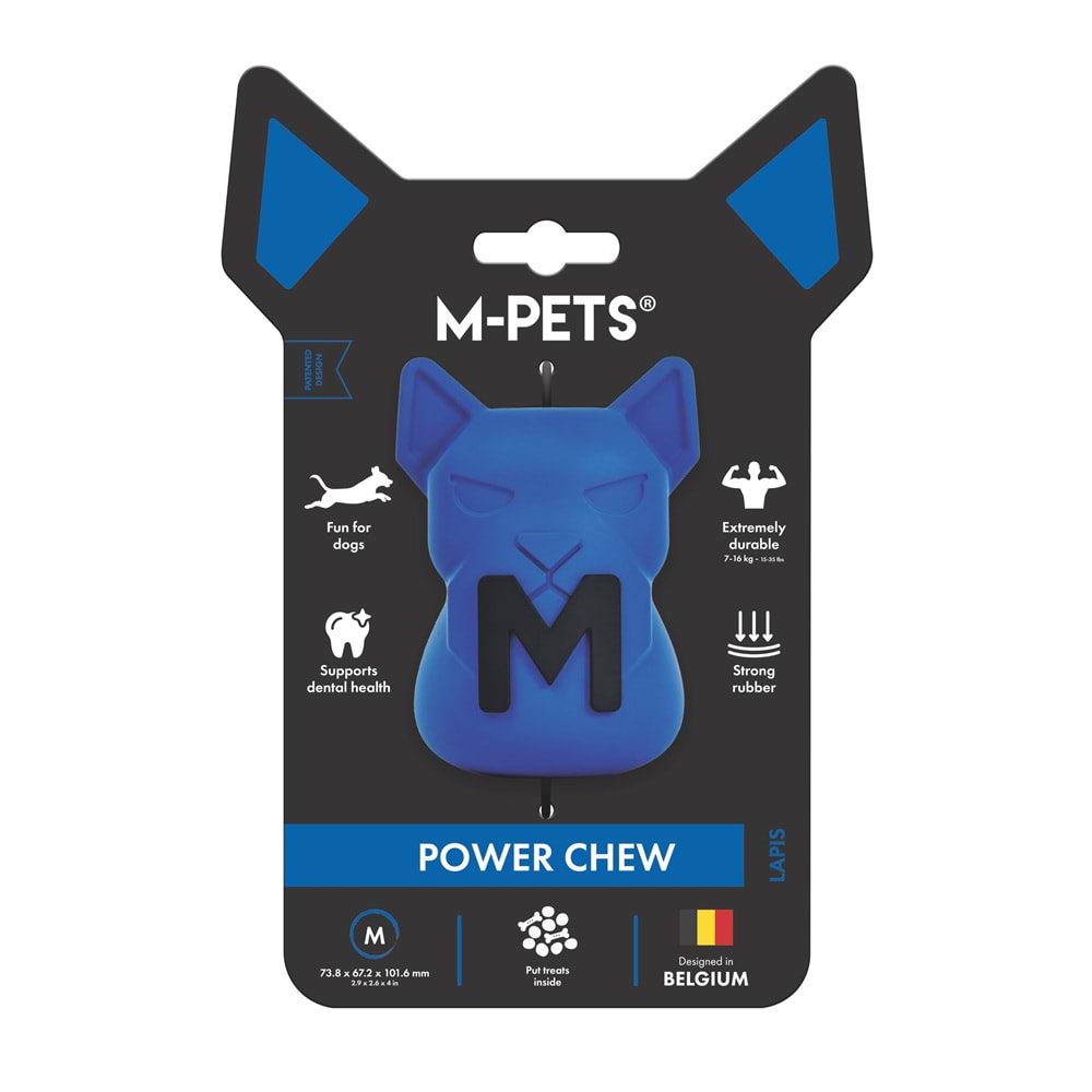 10676417 M-PETS POWER CHEW KAUÇUK KÖPEK ÖDÜL OYUNCAĞI LAPIS (M)
